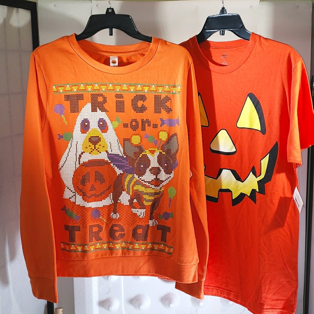 Halloween Tees Size Medium Bundle of 2